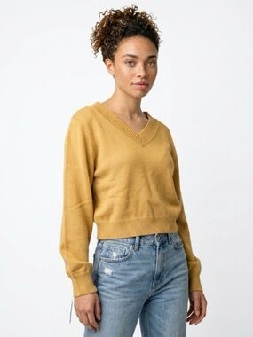 Zaful tan V-Neck Sweater
